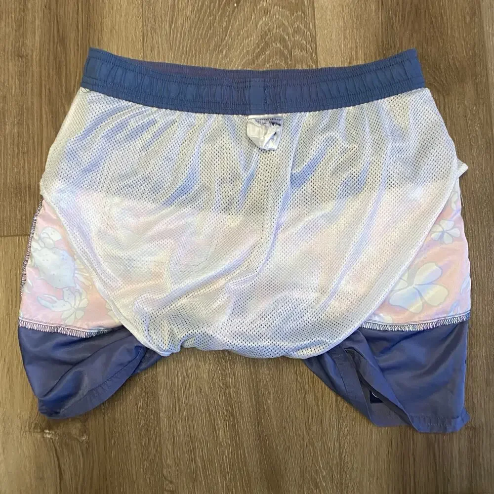 Vineyard Vines Swim Trunks Boy Sz M Blue Mesh Lined Pockets Crab Print
